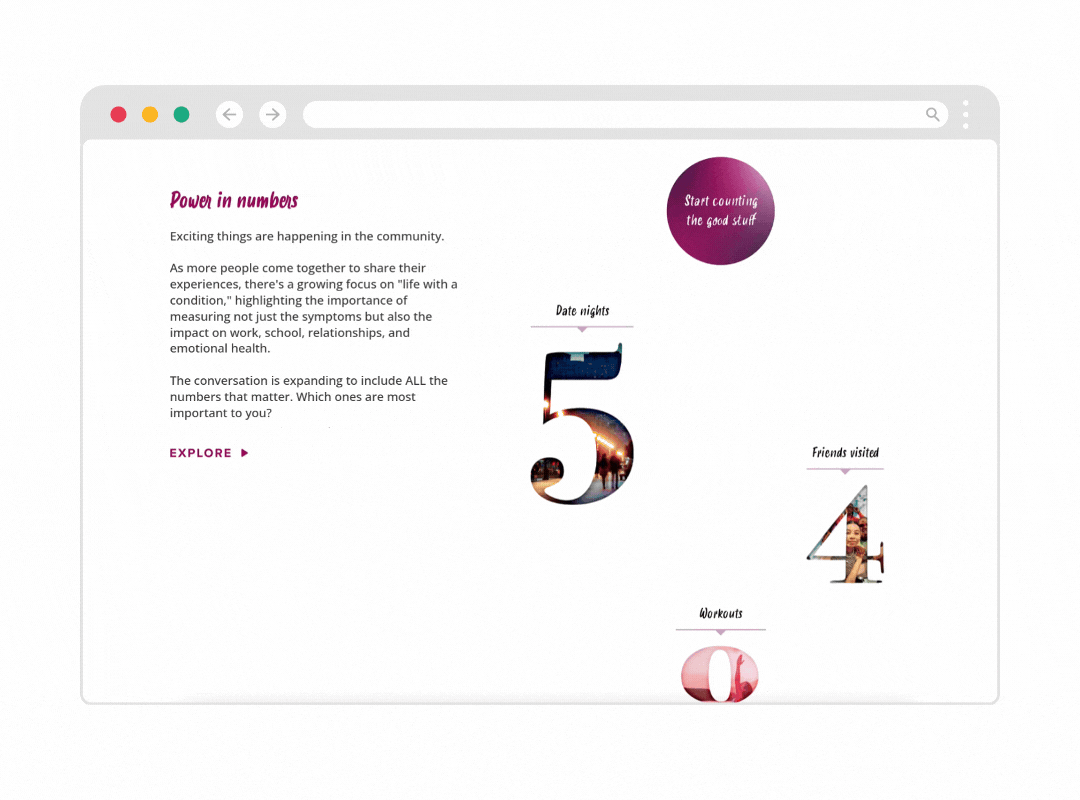 Browser Window with Pharma Page Scroll