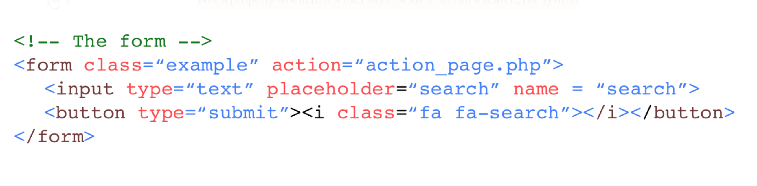 Sample Snippet of Code