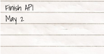 Sheet of paper with a date for creating an estimate