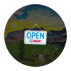 Open@Epic Event 2025 Logo with Campus image behind
