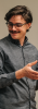 Man talking with his hands up